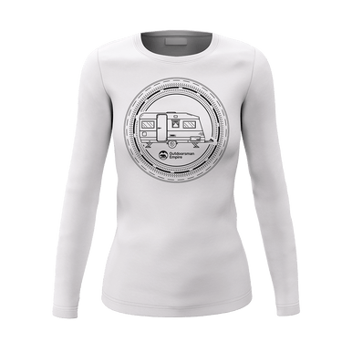Camping Kaleidoscope Women Long Sleeve Shirt